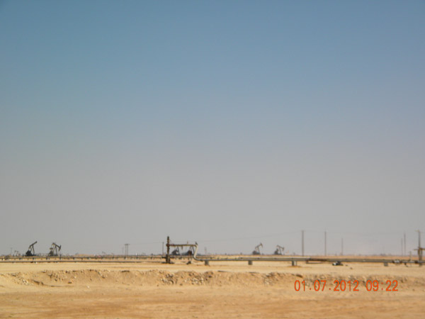 Occidental Oil Camp in middle of Wadi Mukhaizana