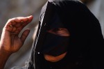 Harasiis woman in burqa
