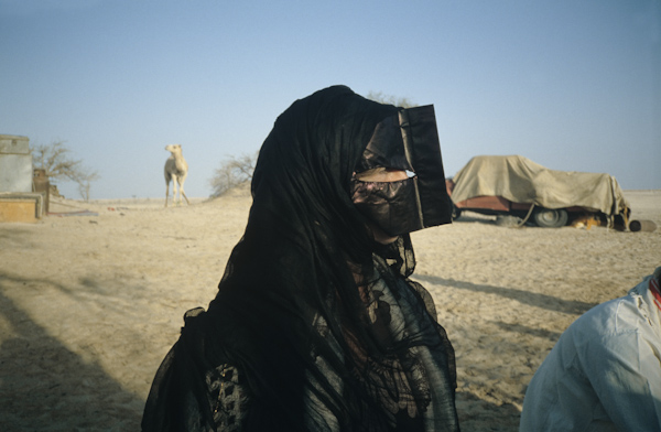 Health worker in Harasiis burqa and head scarf