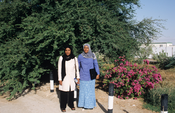 Health workers at Bahja oil camp site