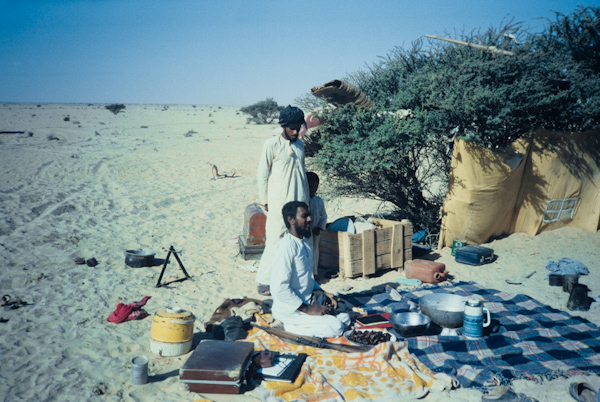 Household camp in Wadi Thayfut