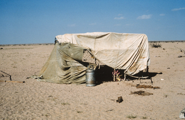 Kitchen gas outside tent