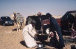 Preparing a "dhabaha" meal (goat)