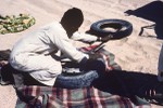 Repairing a tyre