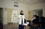 Seventh year medical students making presentations