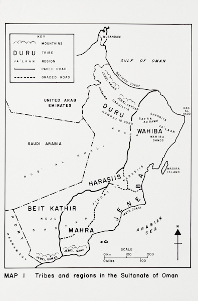 Tribes and regions in the Sultanate of Oman