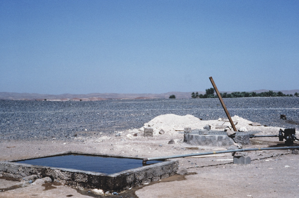 Water trough in Wadi Aswad